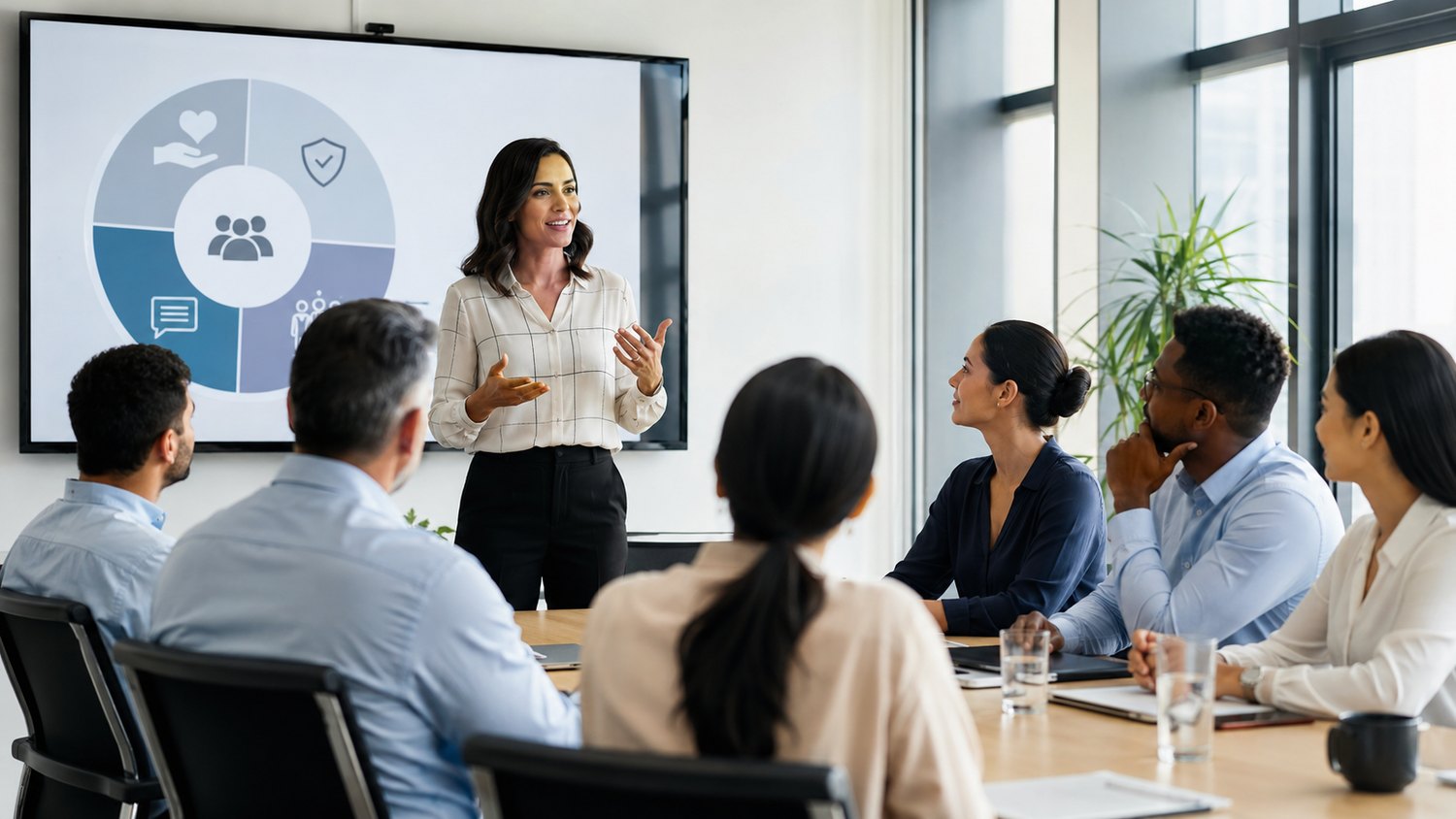 Treinamento corporativo sobre segurança, prevenção e comunicação interna